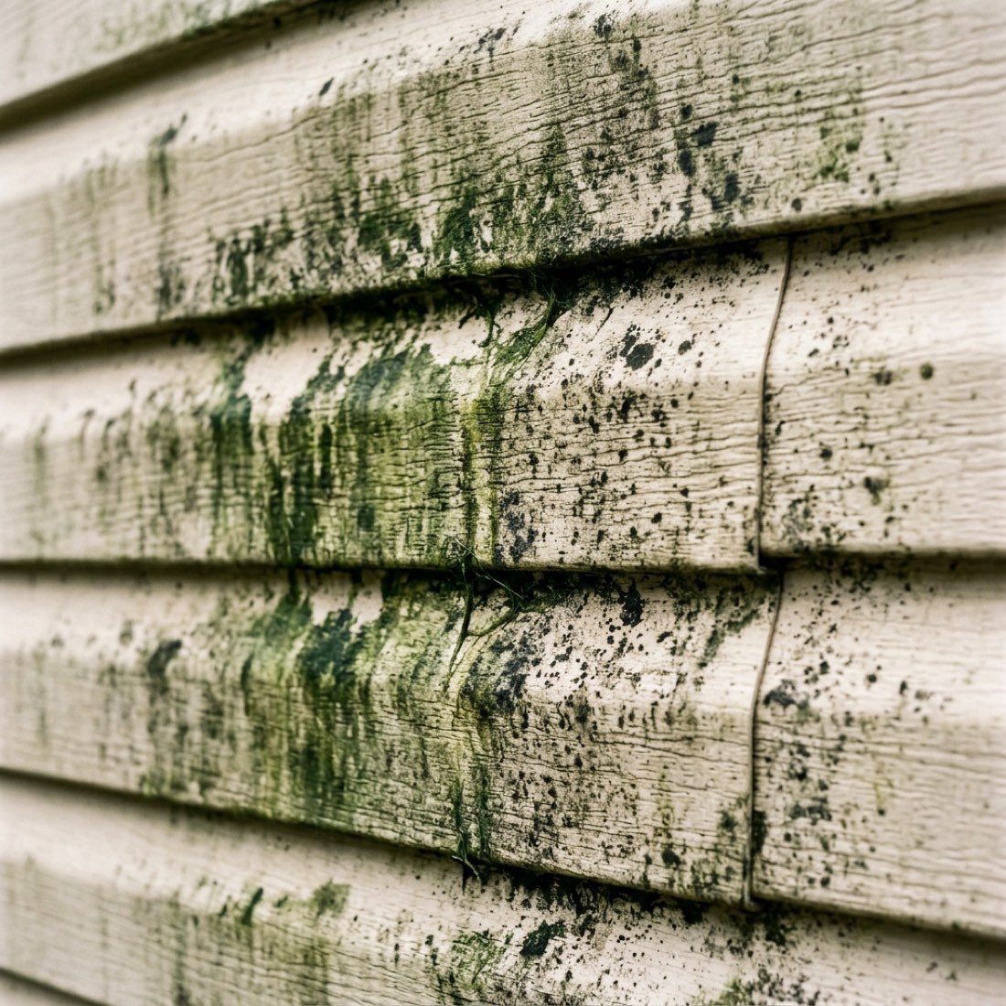 Before Cleaning - Dirty Siding