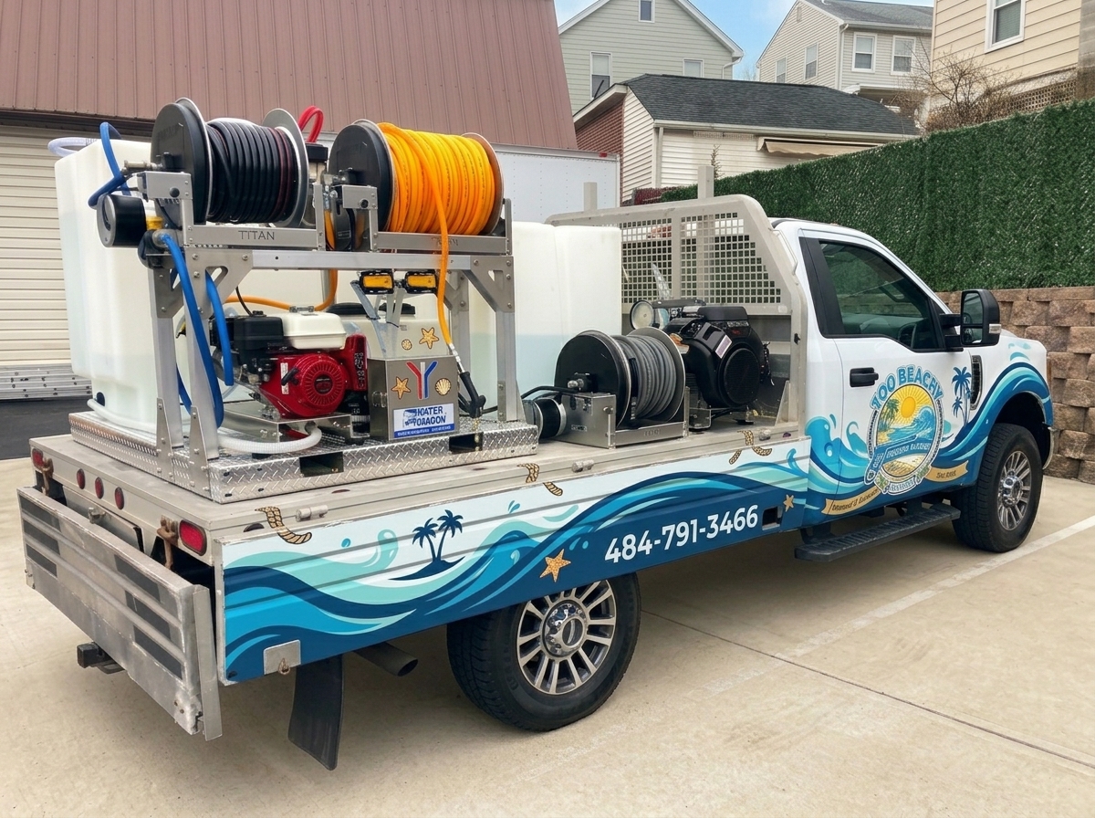 Seabreeze Pressure Washing Truck in Tampa Bay