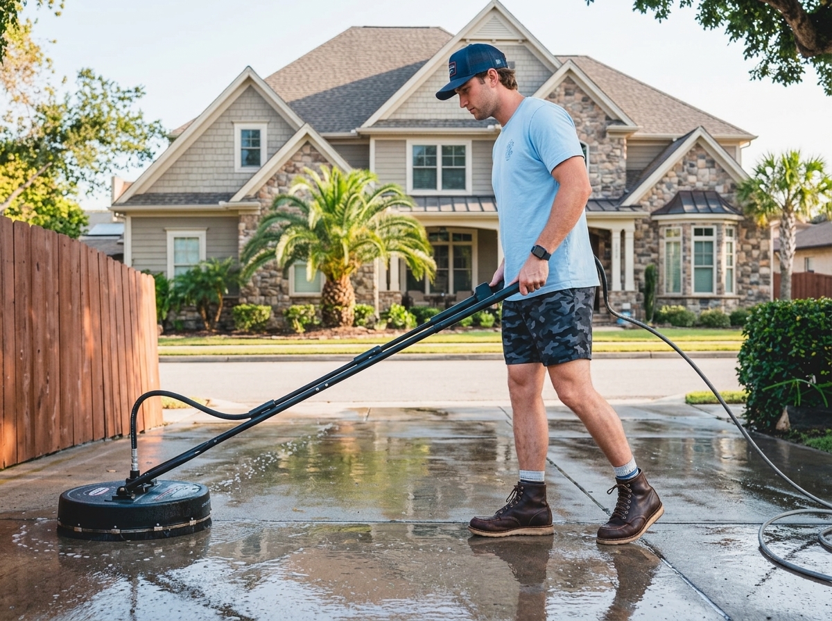 Concrete Driveway & Patio Pressure Cleaning
